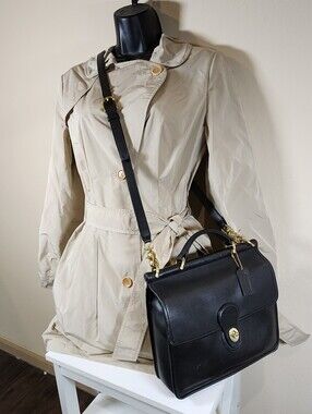 Coach Black Leather Willis Bag